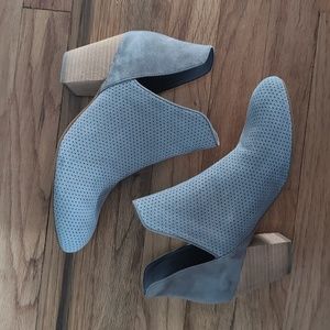Cole haan gray suede booties